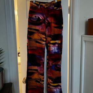 Jaded London Oracle Eye Print Pants size W28